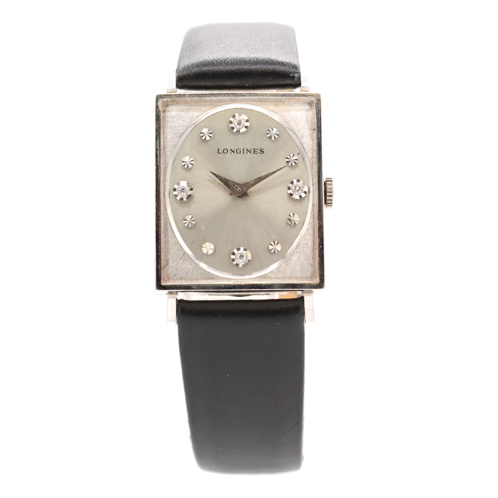Vintage Longines 3007-528 Ellipse Men's Mechanical Wristwatch 528 w Diamonds