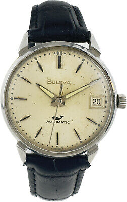 Vintage Bulova Sea King 17Jewel Men Automatic Wristwatch 11 ANACD StainlessSteel