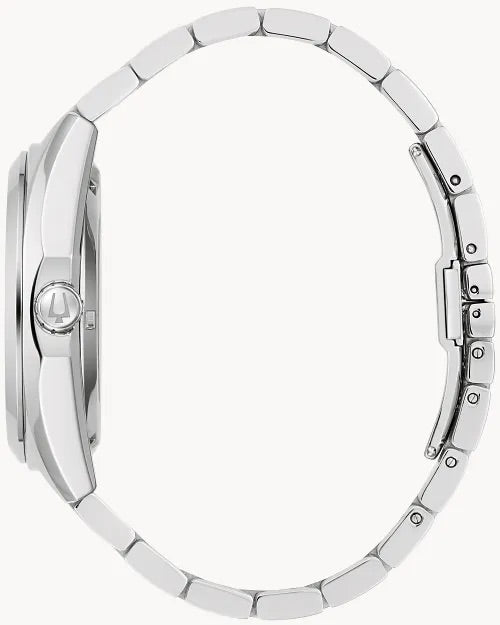 42mm Bulova 96A270 Surveyor Open Heart Men's Automatic Wristwatch Steel Classic