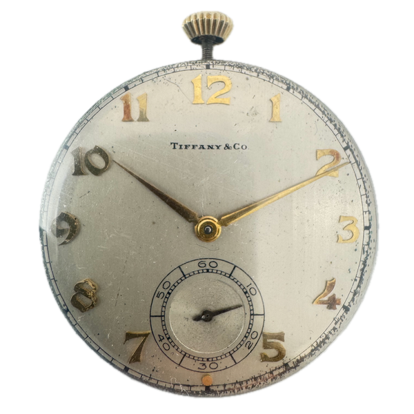 Antique 12s Tiffany & Co. 21jMechanical Pocket Watch Movement Hamilton 921