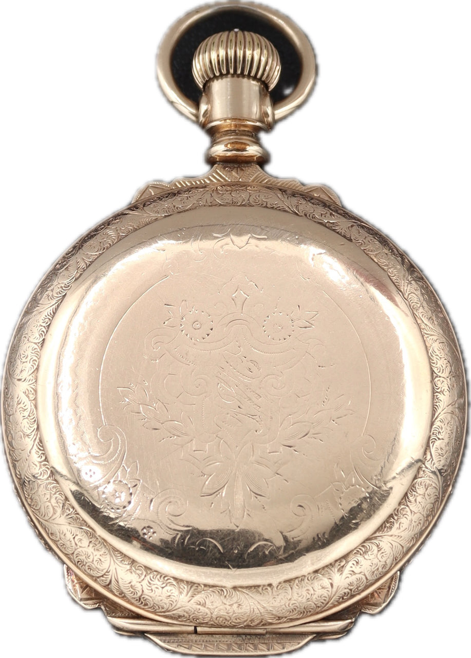 Antique 18S Elgin Box Hinge Hunter Pocket Watch