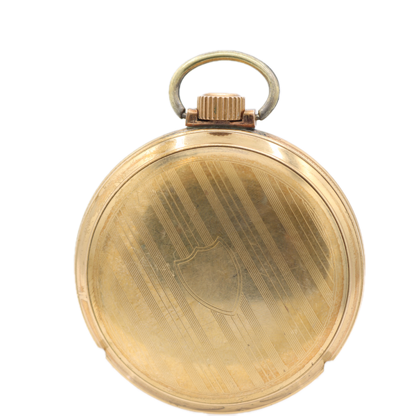 Antique 18s 1881 Illinois Columbia 11 Jewel Pocket Watch Gold TonePinstripe