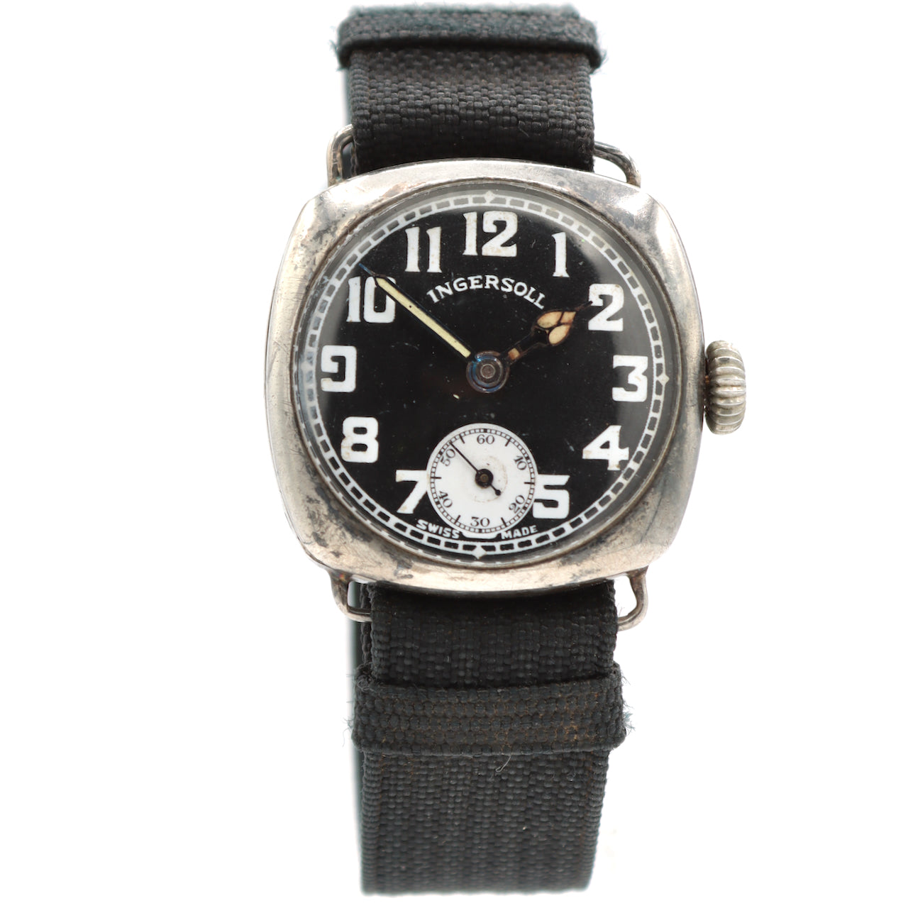 Vintage 32mm Ingersoll Cushion Men's Mechanical Wristwatch