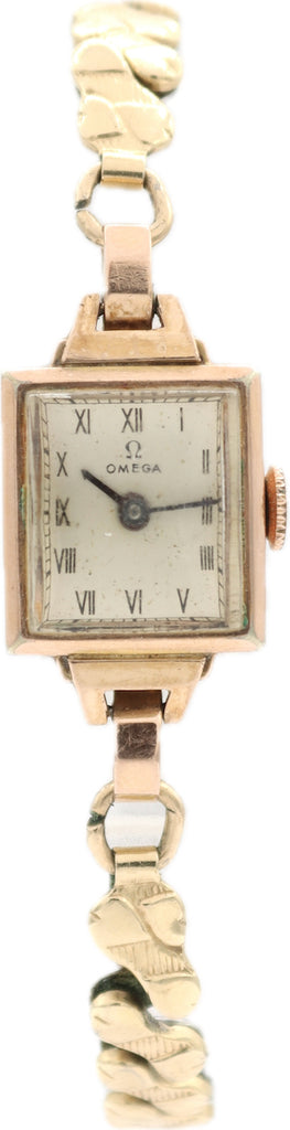 Vintage 15mm Omega Ladies Mechanical Wristwatch R 13.5 10k Gold Filled