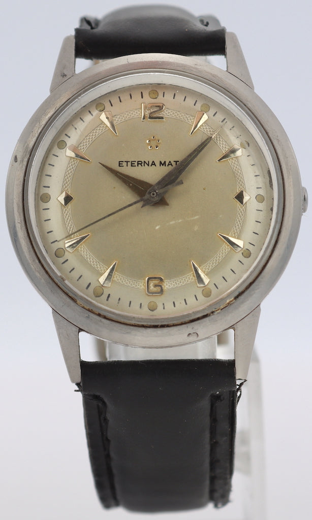 Vintage Eternamatic Arrowhead Men's Automatic Wristwatch 1416U Swiss Steel