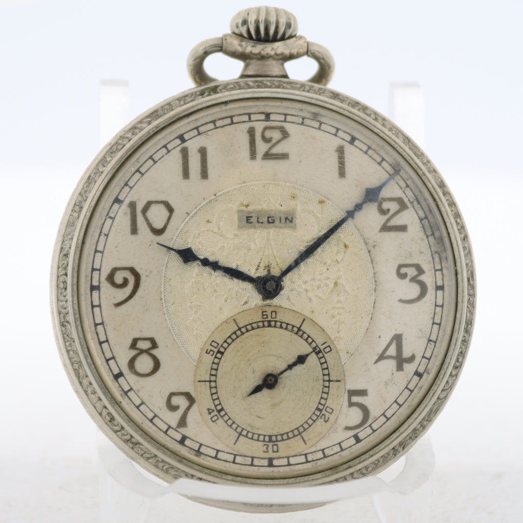 Antique 12s Elgin 15 Jewel Mechanical Pocket Watch 315 Fancy Engraved 10k RGP