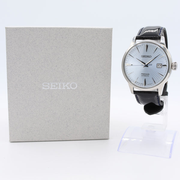 40.5mm Seiko SRPE19 Presage Date Men's Automatic Wristwatch 4R35B Japan W/ Box