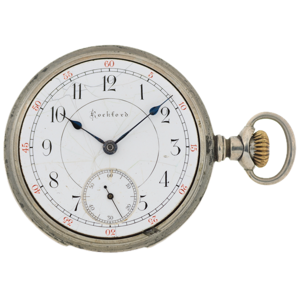 Antique 18S Rockford Two Tone 15J Hunter Config. Pocket Watch 83 Silveroid Runs