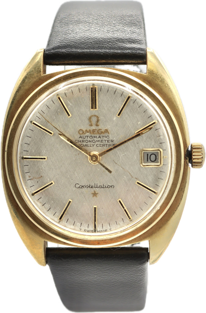 Vintage Omega 168.017 Constellation Men's Automatic Wristwatch 564 Gold Capped