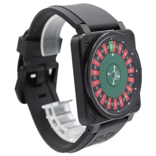 46mm 2011 Bell & Ross BR01-92-CA-MC Casino Roulette 21j Men's Wristwatch