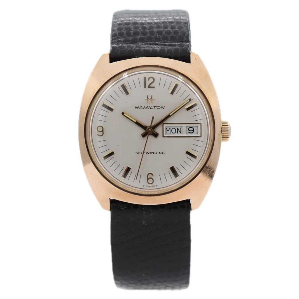 Vintage Hamilton 837.023-14 Day Date Men's Automatic Wristwatch 837 Gold Tone