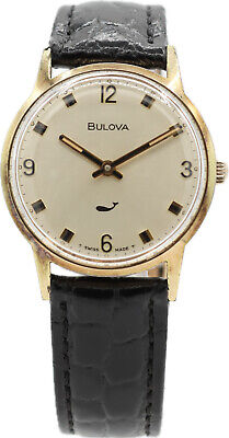 Vintage 32mm 1970 Bulova Sea King Men's Mechanical Wristwatch 11AN Swiss Made