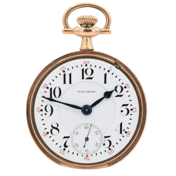 Antique 16s Waltham 23j Mechanical Railroad Pocket Watch Vanguard Gold FIlled