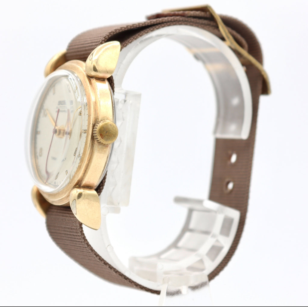 Vintage 33mm Buren Grand Prix Men's Automatic Wristwatch 525