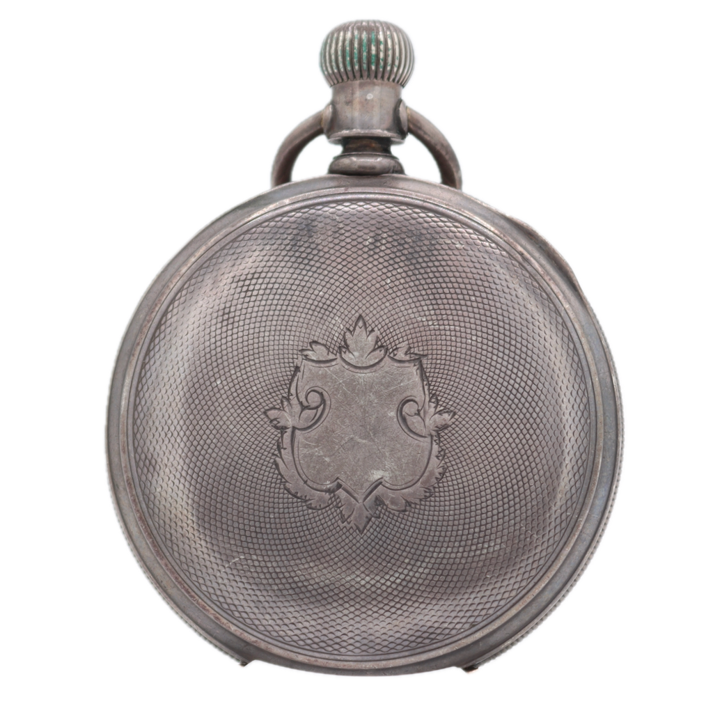 Antique 16s 1890 Waltham 15 Jewel Pocket Watch Riverside Coin