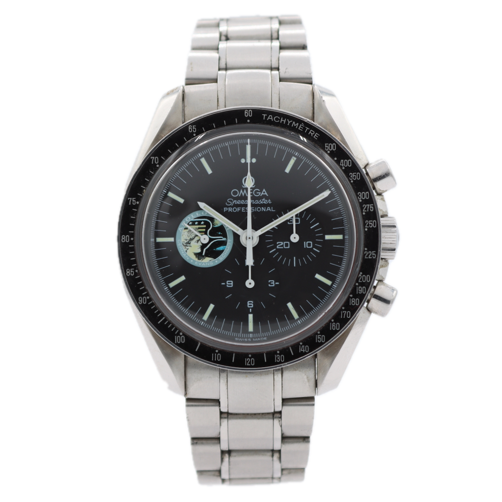 42mm 1998 Omega 3597.20.00 Apollo XVII Moonwatch Men's Chronograph Wristwatch