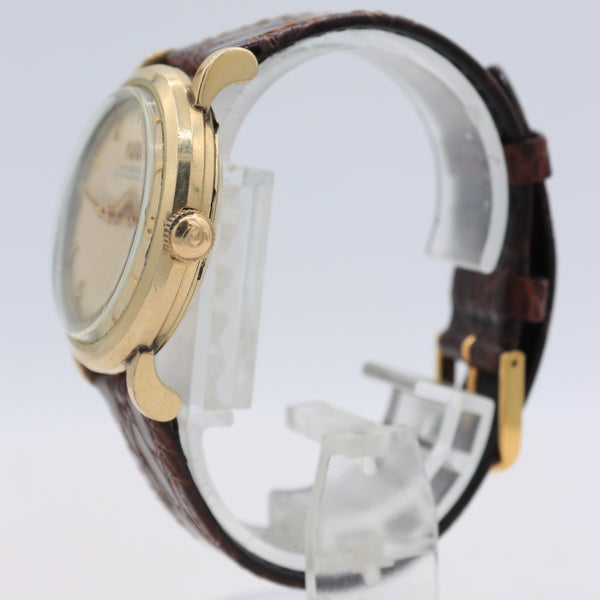 Vintage Omega G6267 Dress Men's Bumper Automatic Wristwatch 354 Swiss 14k GF