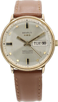 Vintage 34mm 1960's Benrus 1345 Sea Lord Men's Automatic