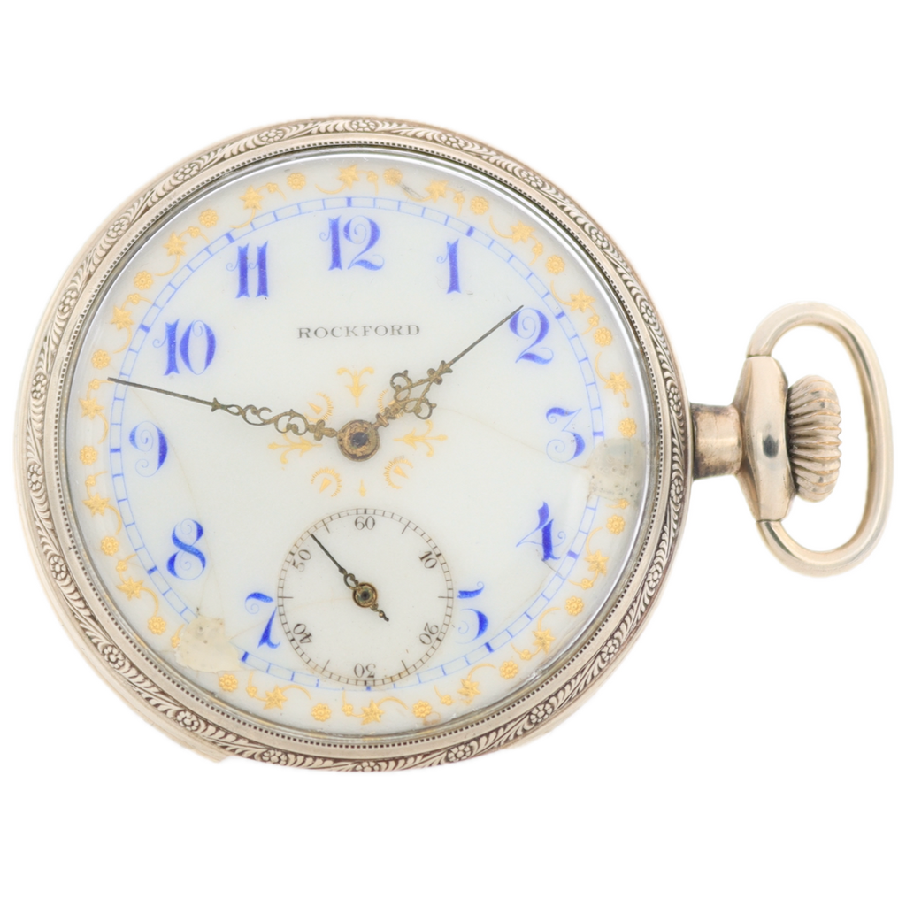 Antique 18s 1908 Rockford 15 Jewel Mechanical Hunter Pocket Watch 586 USA