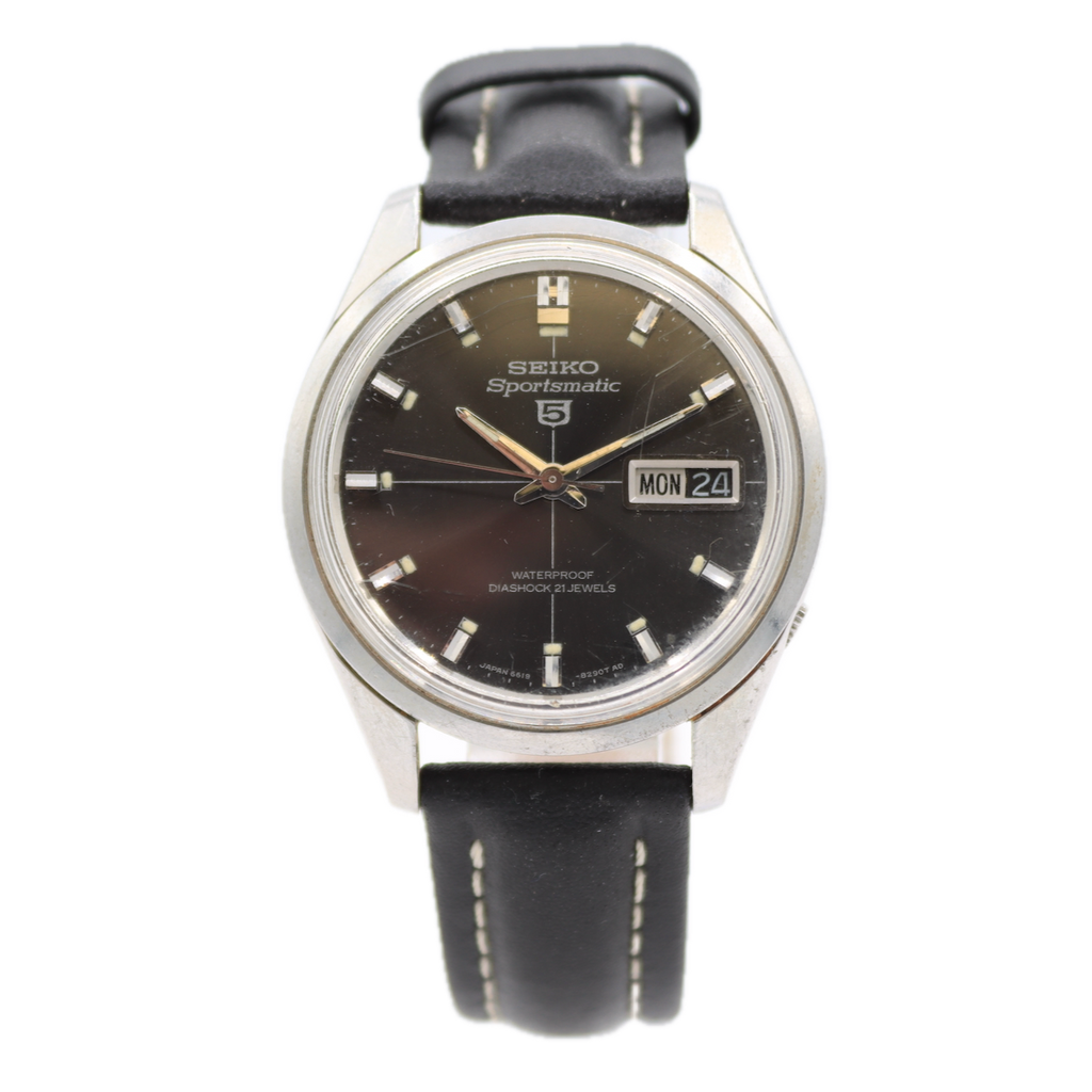 Vintage 36mm Seiko 6619-8110 Sportsmatic 5 Men's Automatic Wristwatch Steel