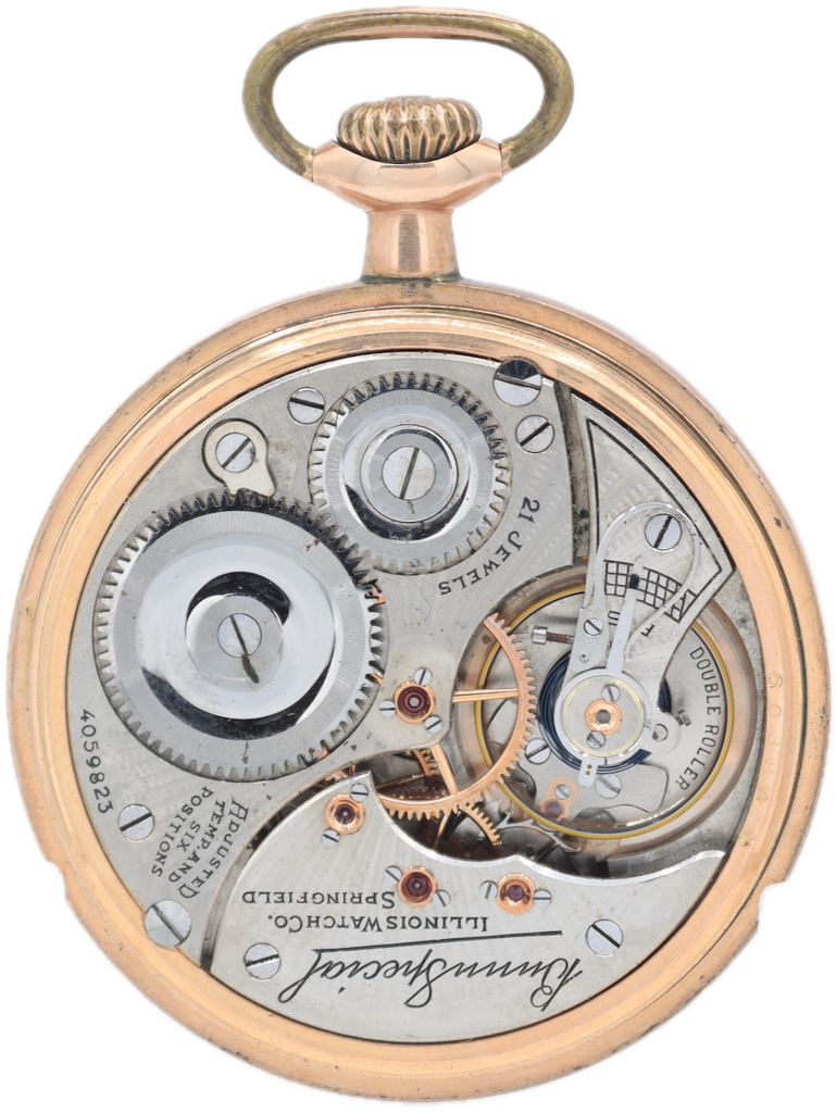 ロビンsnugpak×The British Millerain M65 Antique 16s 1922 Illinois Montgomery Railroad Pocket Watch