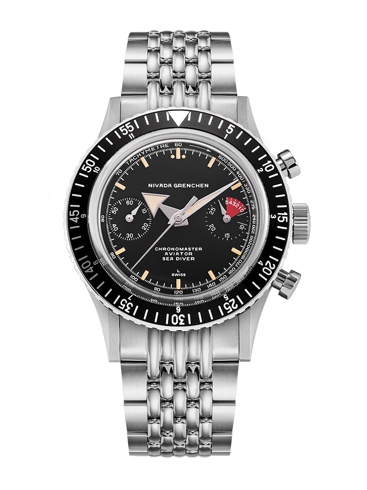 New Nivada Grenchen Chronomaster Broad Arrow 86056M04LC