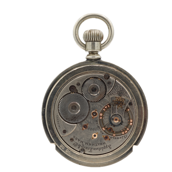 Antique 18s Appleton Tracy & Co. 17 Jewel Mechanical Pocket Watch Silverine