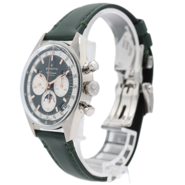 38mm Zenith 03.3400.3610 El Primero Boutique Green Men's Chronograph Wristwatch