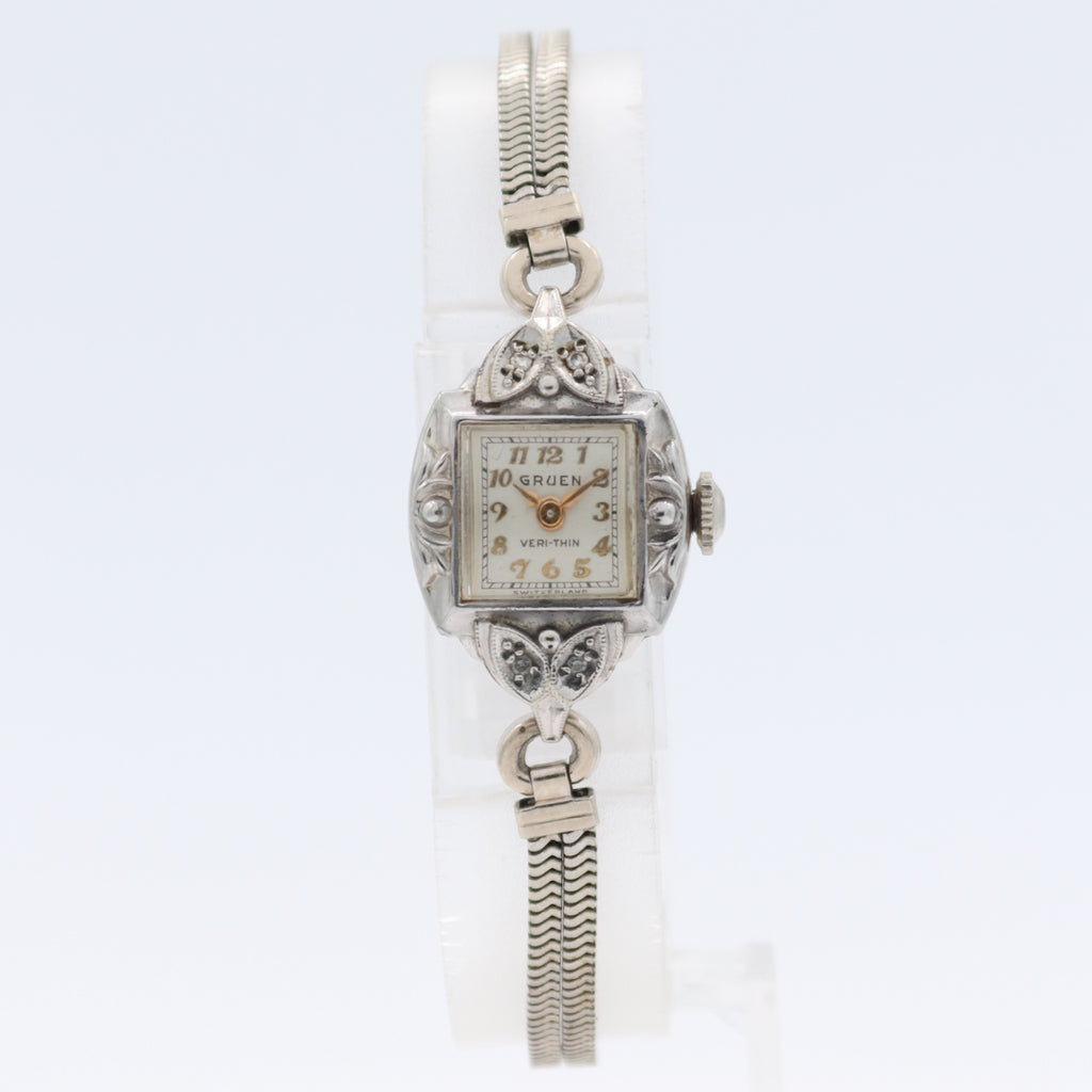 Vintage Gruen 215/754 Veri-Thin Ladies Mechanical Wristwatch 215 Swiss 10k GF