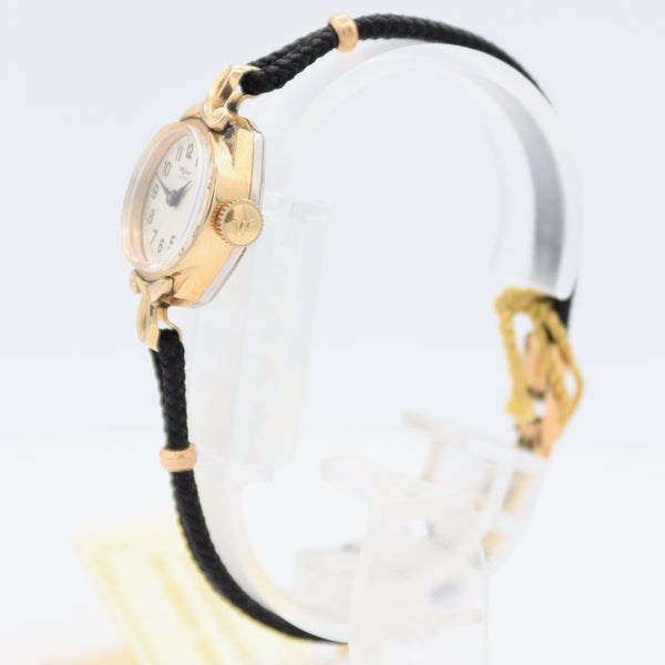 Vintage Wyler 3866/7-705 Sunburst Date Ladies Automatic Wristwatch Gold Plated