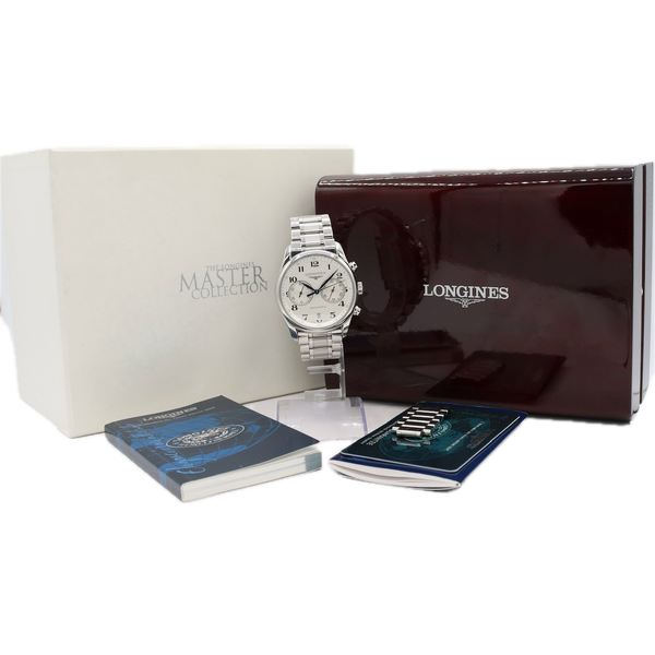 40mm Longines Master Collection Men's Automatic Chronograph Wristwatch W/ Kit