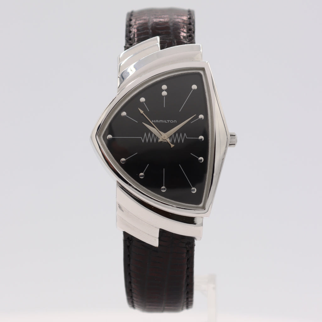 Vintage 32mm Hamilton 6251A Ventura Men's Quartz Wristwatch Swiss "Elvis" W/Box