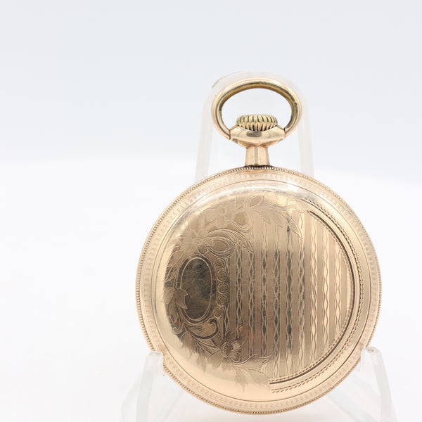 Antique 16s Ball 17 Jewel Railroad Pocket Watch Official Standard Gold Filled