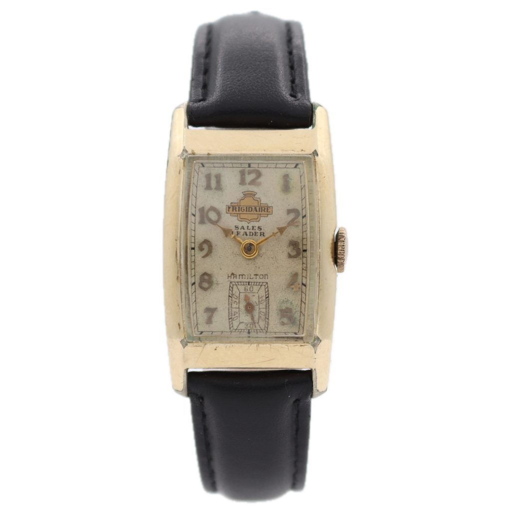 Vintage 1936 Hamilton Carson Frigidaire Men's Mechanical Wristwatch 982 14k GF