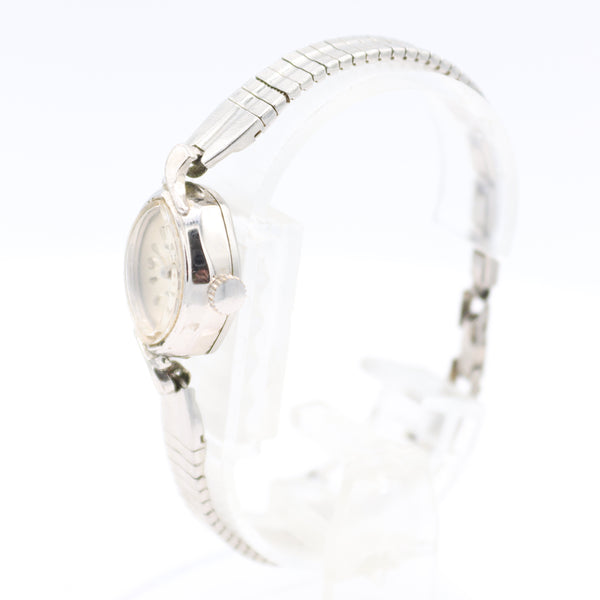 Vintage Waltham Cocktail 17J Ladies Mechanical Wristwatch Steel & Chrome