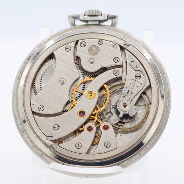 International Watch Co. Silver Dial Mechanical Pocket Watch 95 Steel Swiss