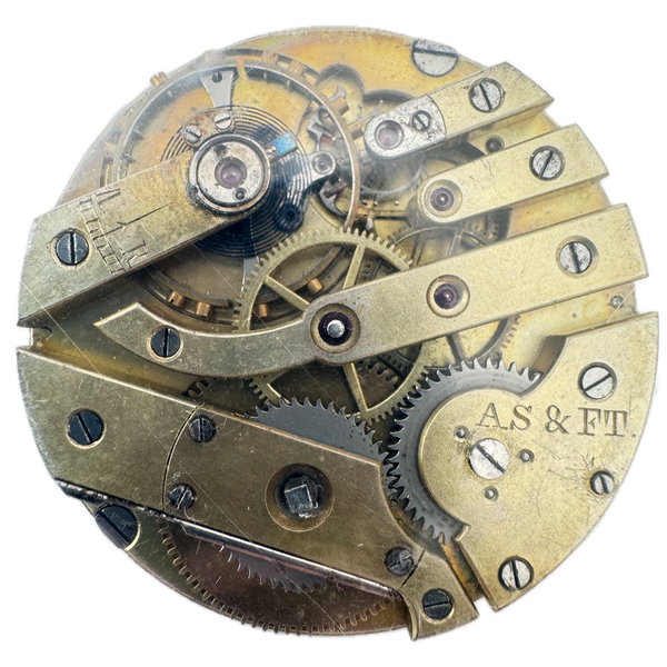 Antique Patek Phillipe Private Label Mechanical Hunter Pocket Watch Movement
