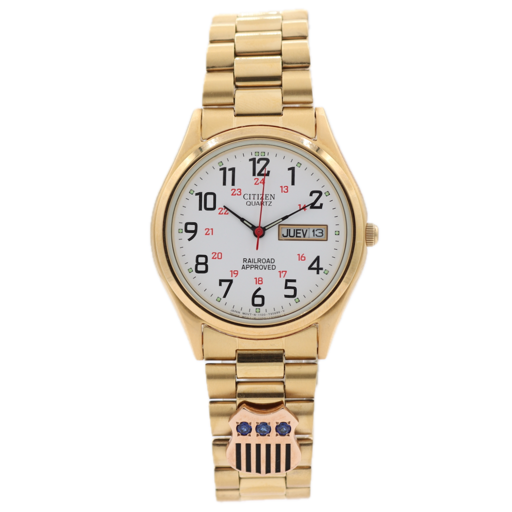 Citizen Railroad Approved Union Pacific Award Men's Quartz Wristwatch NOS