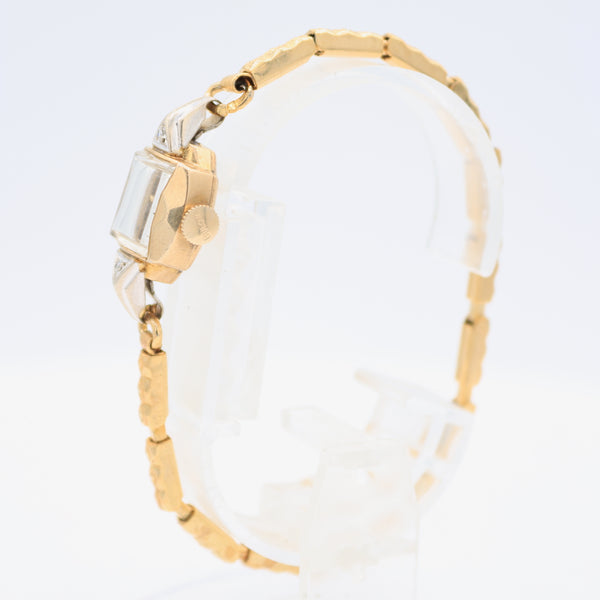 Vintage 1954 Bulova Diamond Cocktail Ladies Mechanical Wristwatch 8 AH 10k GF