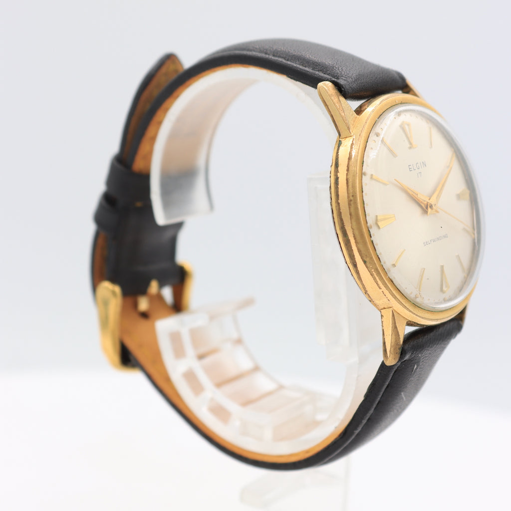 Vintage Elgin Sunburst Dial Men's Automatic Wristwatch 848