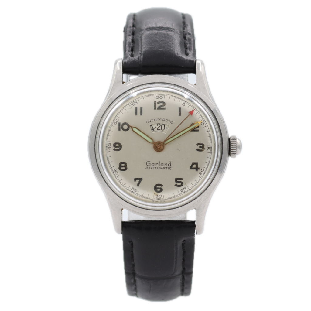 31mm Garland Indimatic Men's Automatic Wristwatch ETA1256 Steel Power Reserve