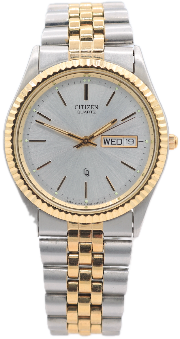 Vintage Citizen 1102-R12535 President Day Date Men's Quartz Vintage Citizen 1102-R12535 President Day Date Men's Quartz