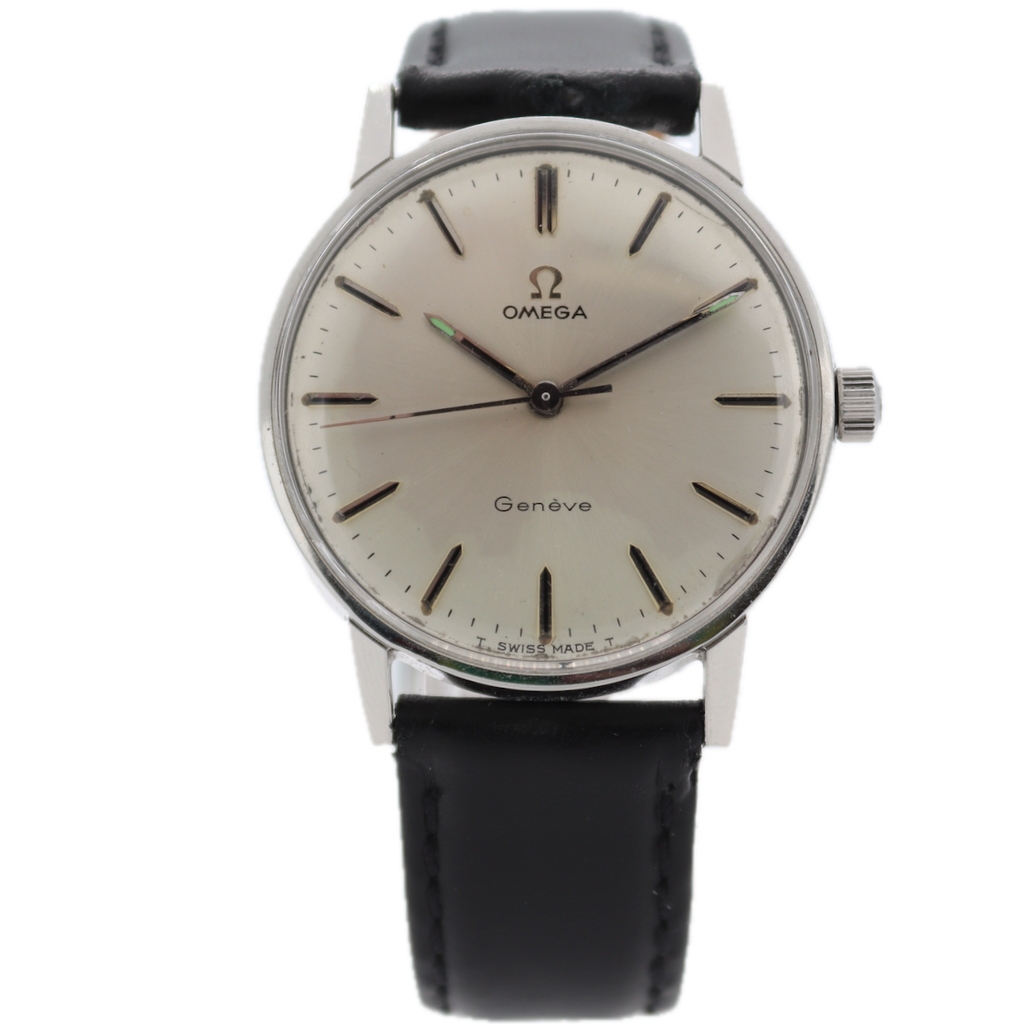 Vintage Omega 135.011 Geneve Men's Mechanical Wristwatch 601 Swiss Steel