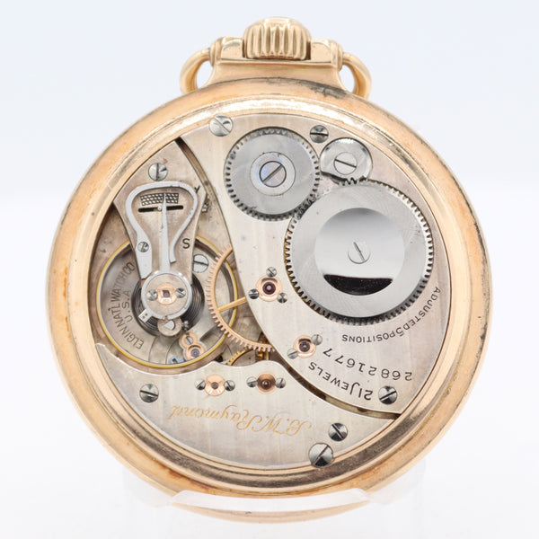 Antique 16s 1924 Elgin B.W. Raymond Mechanical Pocket Watch 478 12k GF USA Runs