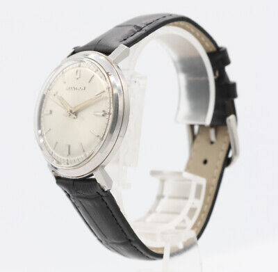 Vintage 35mm Bulova Accutron Men's Tuning Fork Wristwatch 214 Steel PiePan Style
