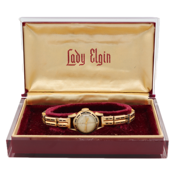 Vintage 17.5mm Lady Elgin 4330 Clubwoman Ladies Mechanical Wristwatch 655 14k GF