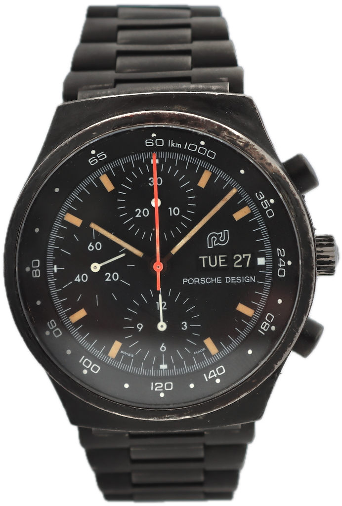 Vintage Orfina Porsche Design Top Gun Men's Chronograph Wristwatch Swiss PVD