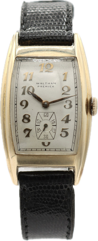 Vintage Waltham Premier Men's Mechanical Wristwatch 870 USA 10k Gold Filled