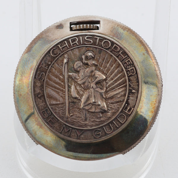 Vintage 8/0s Elgin St. Christopher Coin Case 17J Pocket Watch 642 Sterling