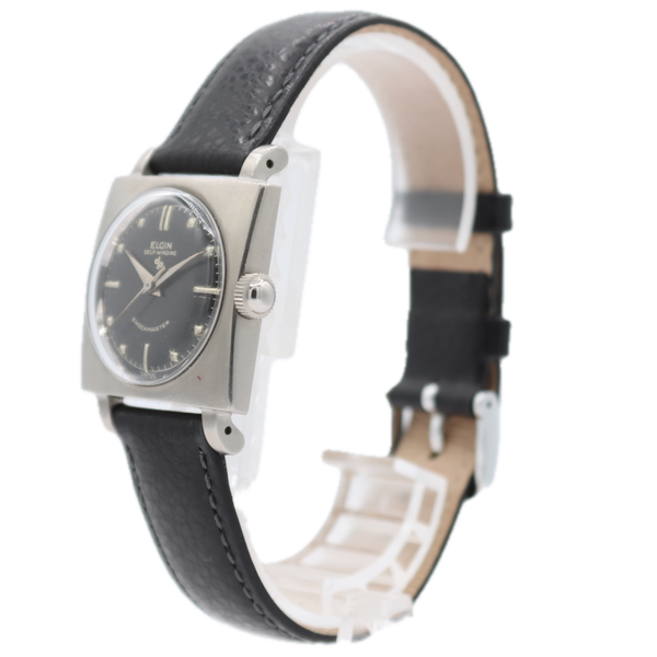 Vintage 28.5mm Elgin 6811 Dante Men's Mechanical Wristwatch Swiss Shockmaster